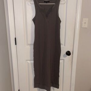 Velvet Heart Charcoal Midi Dress